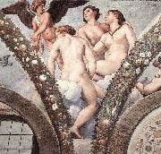 RAFFAELLO Sanzio Cupid and the Three Graces oil painting